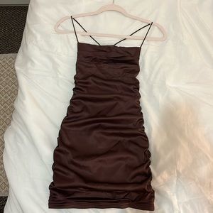 Brown mini dress, size small, NEVER WORN